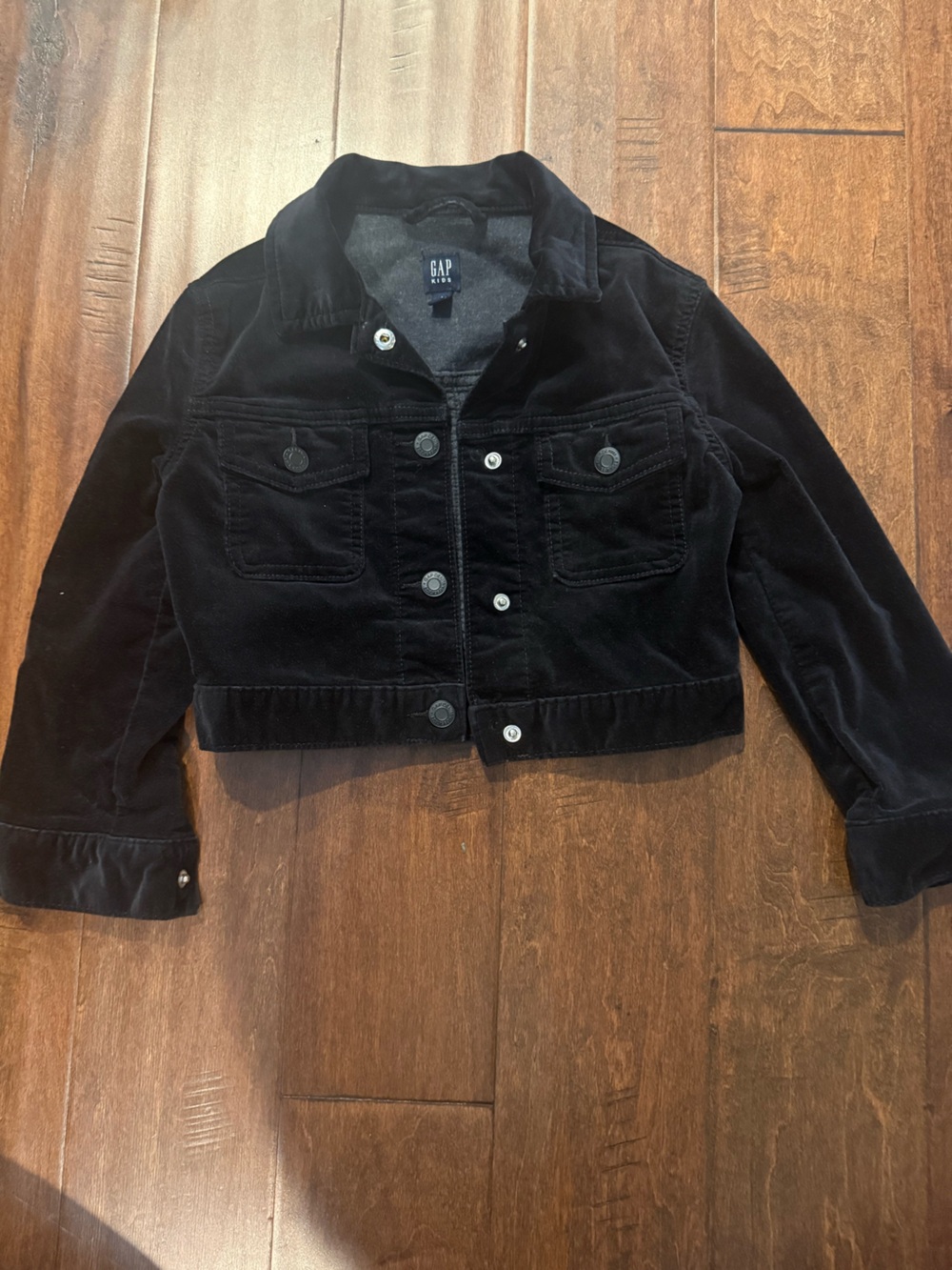 Gap Girls Black Velvet Jacket (small)